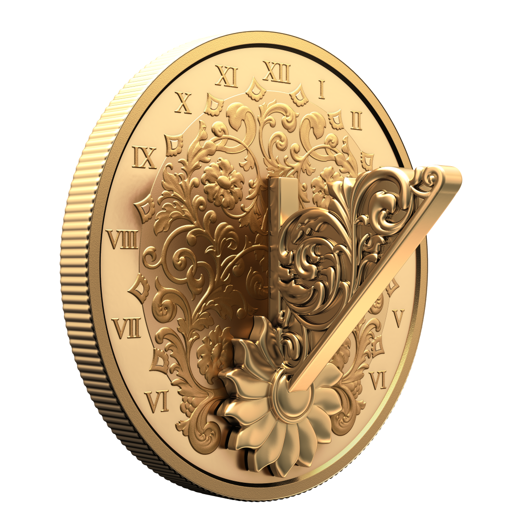 2025 $20 38mm 9999Ag - The Gilded Sundial  (Au plated)(254051)