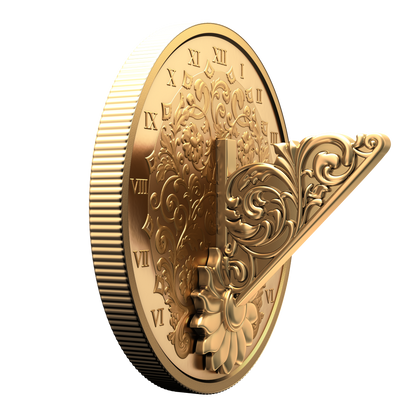 2025 $20 38mm 9999Ag - The Gilded Sundial  (Au plated)(254051)
