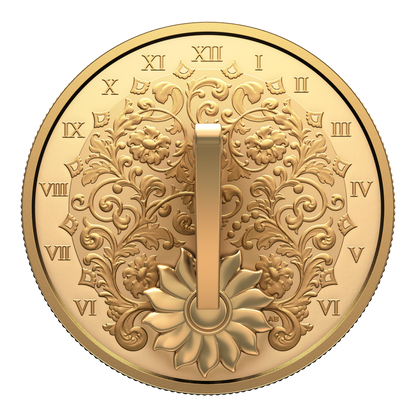 2025 $20 38mm 9999Ag - The Gilded Sundial  (Au plated)