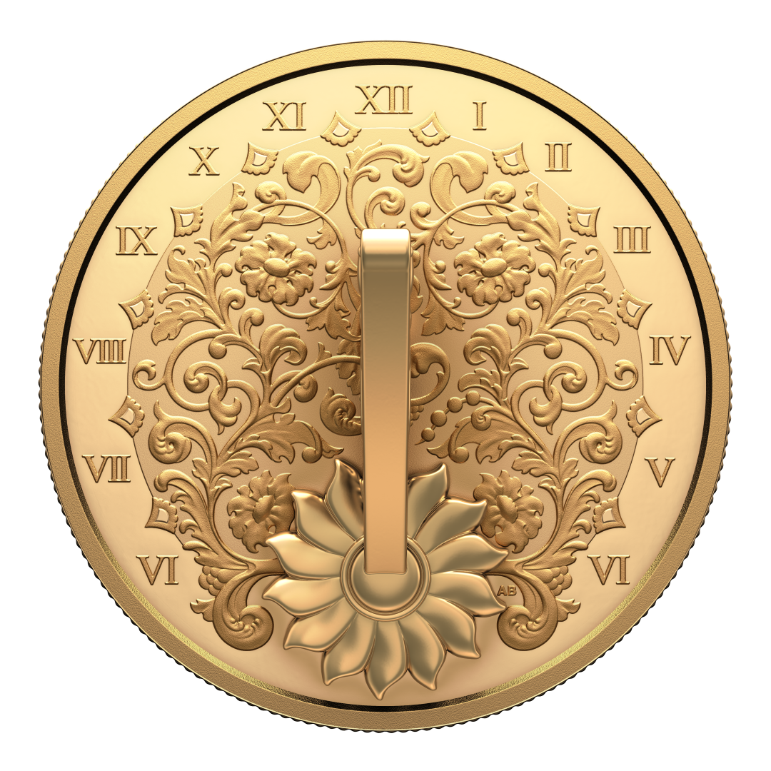 2025 $20 38mm 9999Ag - The Gilded Sundial  (Au plated)(254051)
