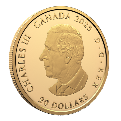 2025 $20 38mm 9999Ag - The Gilded Sundial  (Au plated)