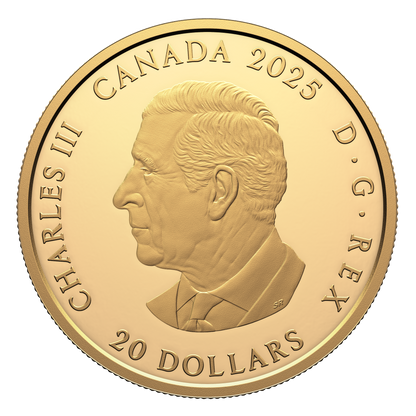 2025 $20 38mm 9999Ag - The Gilded Sundial  (Au plated)(254051)