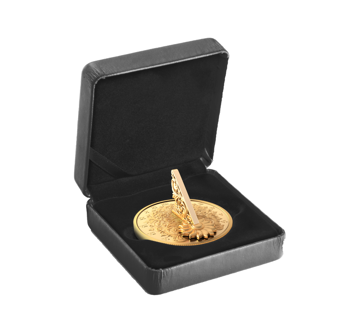 2025 $20 38mm 9999Ag - The Gilded Sundial  (Au plated)(254051)