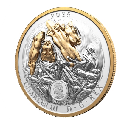 2025 $50 50mm 9999Ag - Beaver (Double EHR)