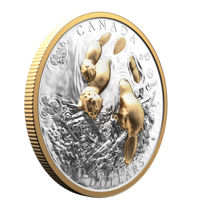 2025 $50 50mm 9999Ag - Beaver (Double EHR)