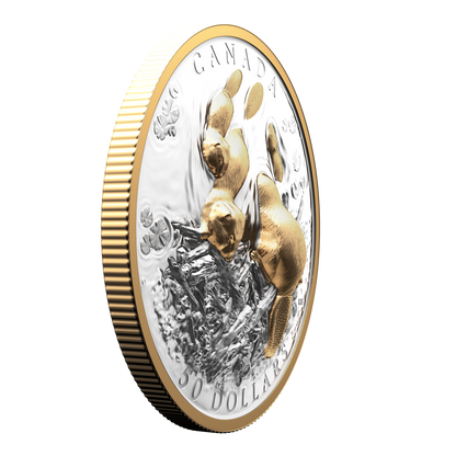 2025 $50 50mm 9999Ag - Beaver (Double EHR)