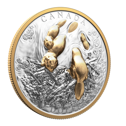 2025 $50 50mm 9999Ag - Beaver (Double EHR)