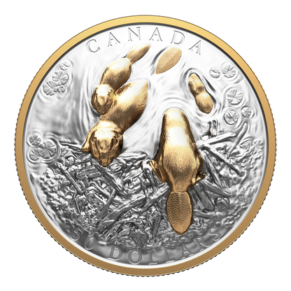 2025 $50 50mm 9999Ag - Beaver (Double EHR)