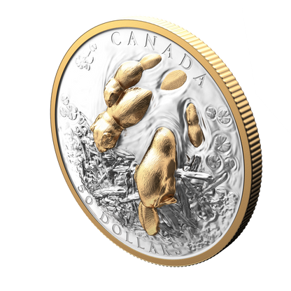 2025 $50 50mm 9999Ag - Beaver (Double EHR)