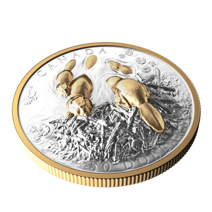 2025 $50 50mm 9999Ag - Beaver (Double EHR)