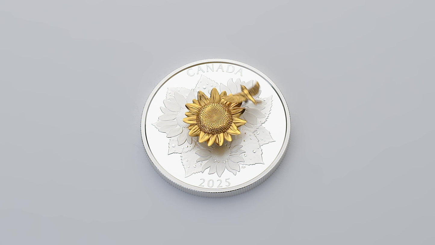 The Goldfinch and the Bloom – 5 oz. Pure Silver Coin