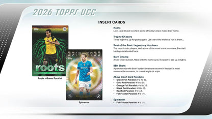 2025-26 Topps UEFA Club Competitions Soccer Blaster Value Box