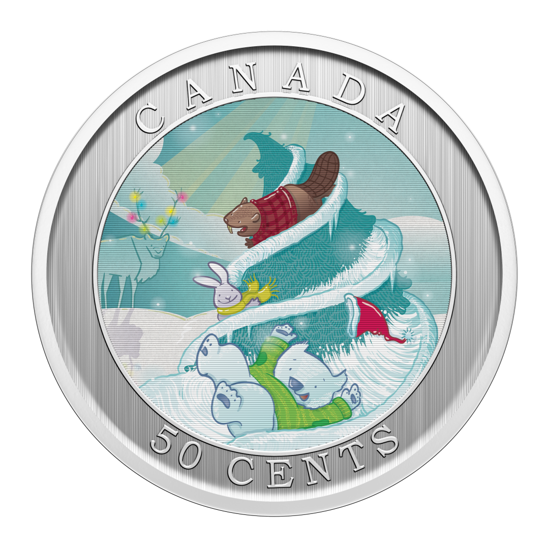 2025 50-Cent 35mm NPS Lenticular - Whimsical Holiday Tree (251699)