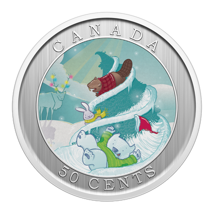 2025 50-Cent 35mm NPS Lenticular - Whimsical Holiday Tree (251699)