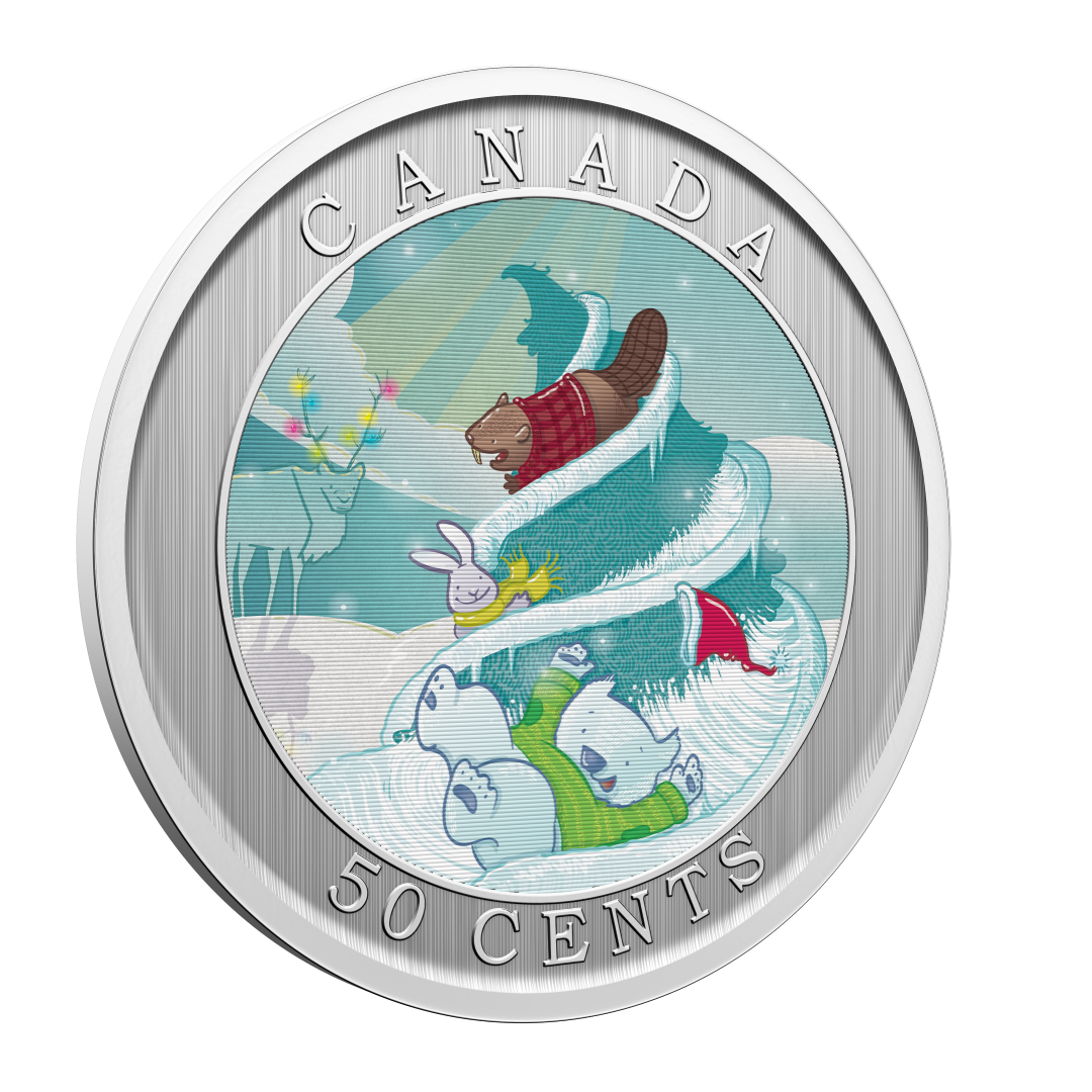 2025 50-Cent 35mm NPS Lenticular - Whimsical Holiday Tree (251699)