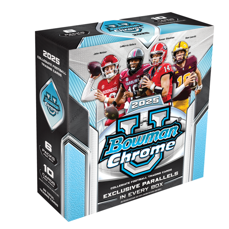2025 Topps Bowman Chrome University Football Mega Box