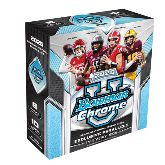 2025 Topps Bowman Chrome University Football Mega Box