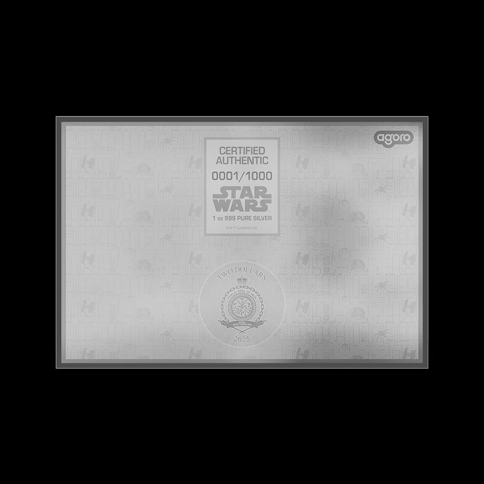 AGORO Star Wars Blueprint Series - 5 Tie Fighter 1 oz Silver Foil