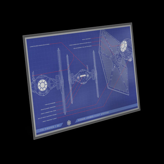 AGORO Star Wars Blueprint Series - 5 Tie Fighter 1 oz Silver Foil