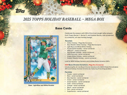 Topps Holiday Baseball Mega Box 2025