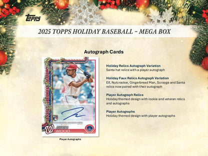 Topps Holiday Baseball Mega Box 2025