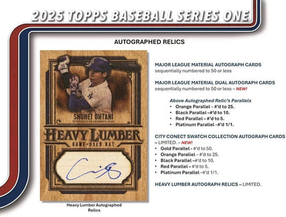 2025 Topps Baseball Series One Fat Pack