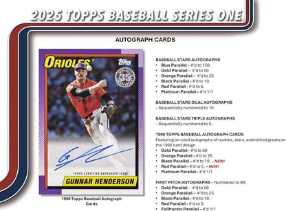 2025 Topps Baseball Series One Fat Pack