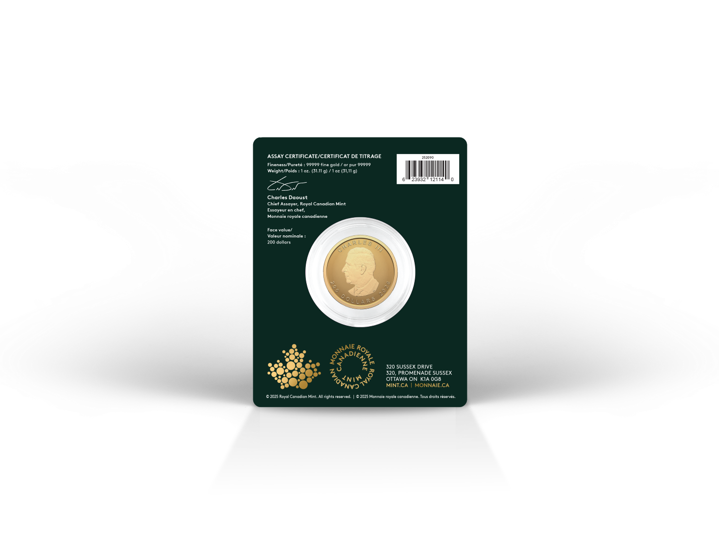 2026 $200 1 oz. 99999Au - Our Purest Maple Leaf (Premium Bullion)