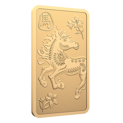 2026 10 g 9999Au - Lunar Year of the Horse Bar  (Premium Bullion)