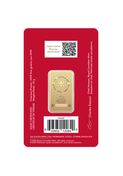 2026 10 g 9999Au - Lunar Year of the Horse Bar  (Premium Bullion)