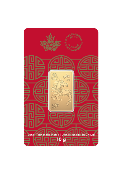 2026 10 g 9999Au - Lunar Year of the Horse Bar  (Premium Bullion)(254283)