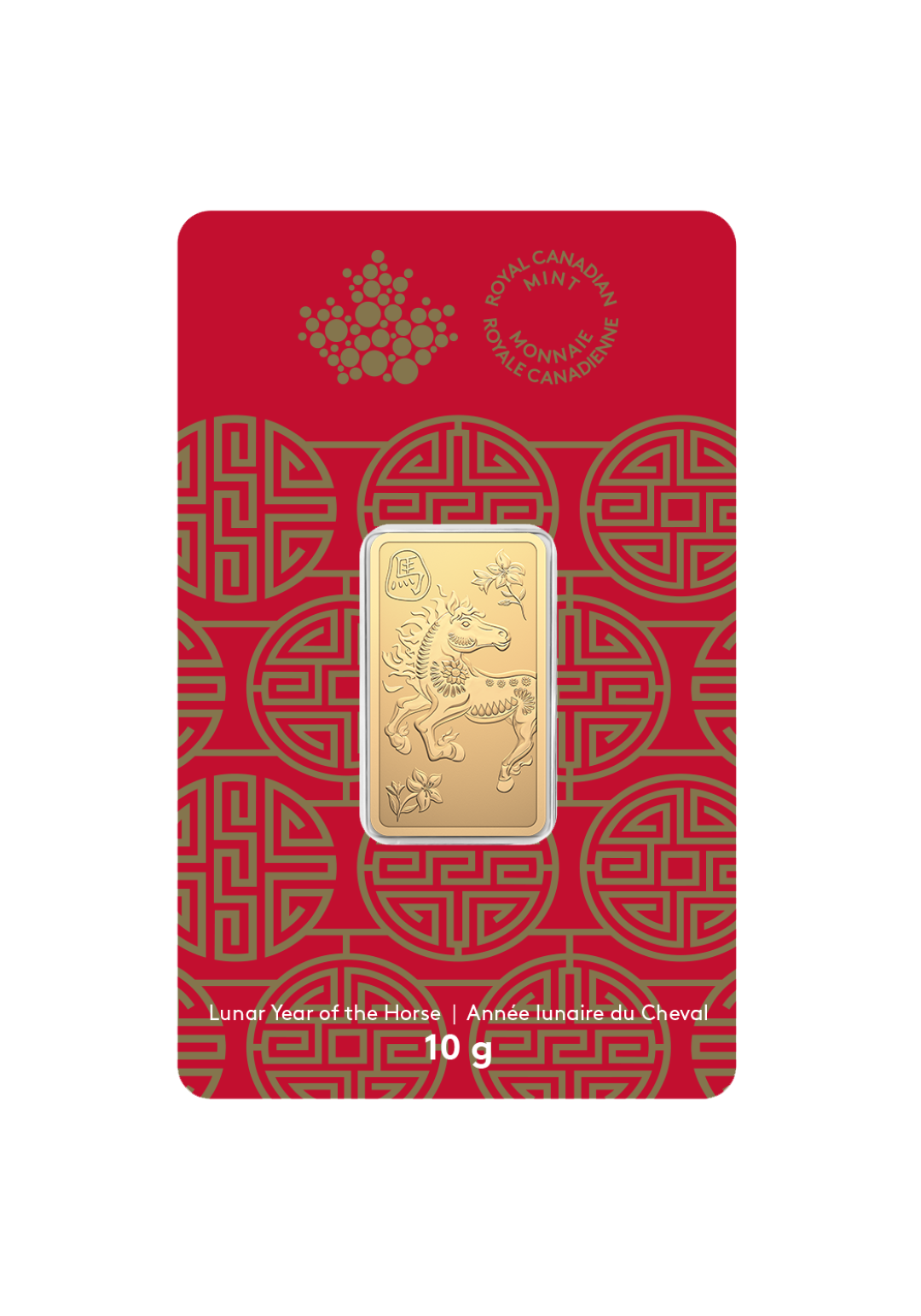2026 10 g 9999Au - Lunar Year of the Horse Bar  (Premium Bullion)(254283)