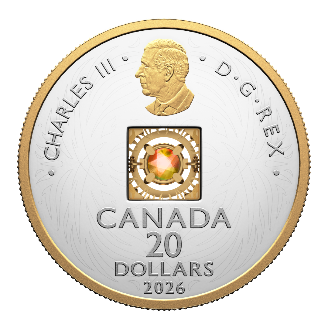 2026 Pure Silver Coin 20$ Dancing Ammolite - Elements of Nature - Fire (252906)