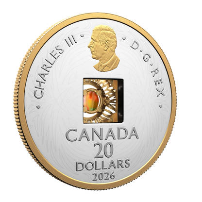 2026 Pure Silver Coin 20$ Dancing Ammolite - Elements of Nature - Fire (252906)