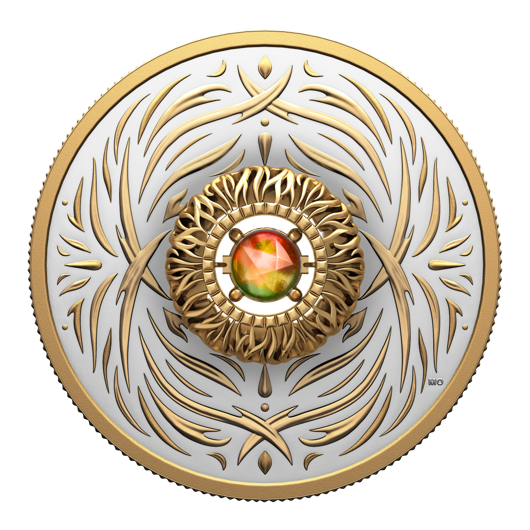 2026 Pure Silver Coin 20$ Dancing Ammolite - Elements of Nature - Fire (252906)