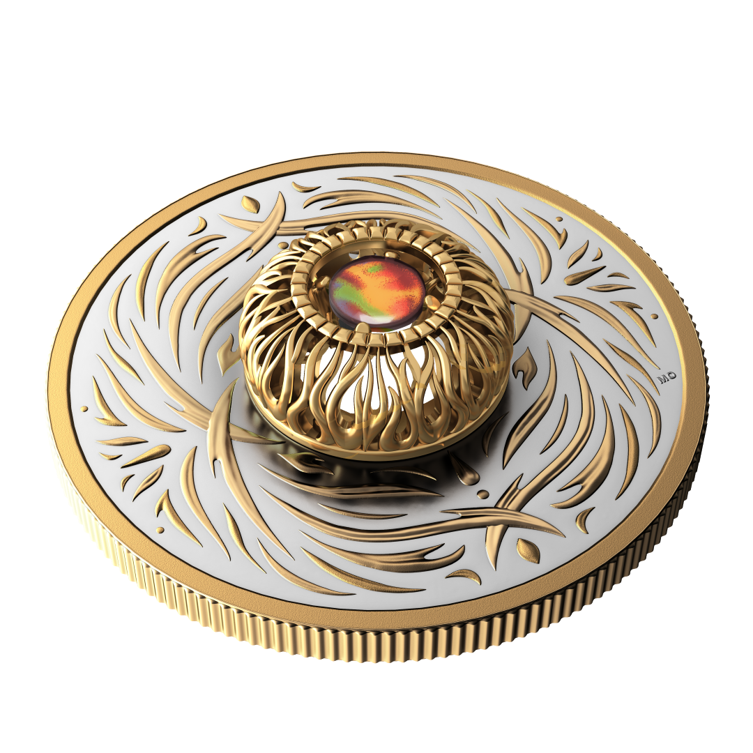 2026 Pure Silver Coin 20$ Dancing Ammolite - Elements of Nature - Fire (252906)