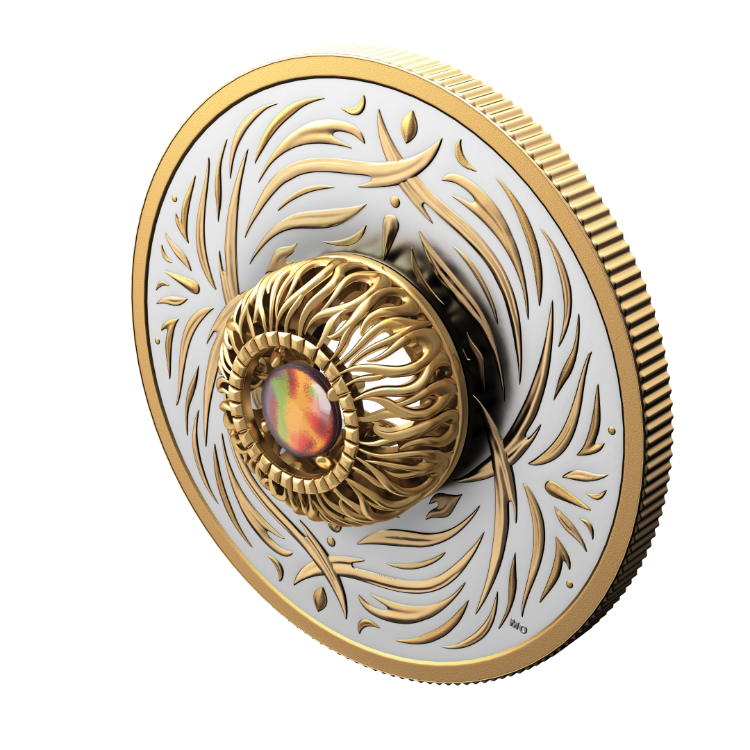 2026 Pure Silver Coin 20$ Dancing Ammolite - Elements of Nature - Fire (252906)