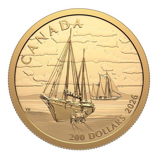 2026 $200 Pure Gold Coin Tall Ships - Ketch Rig (253458)