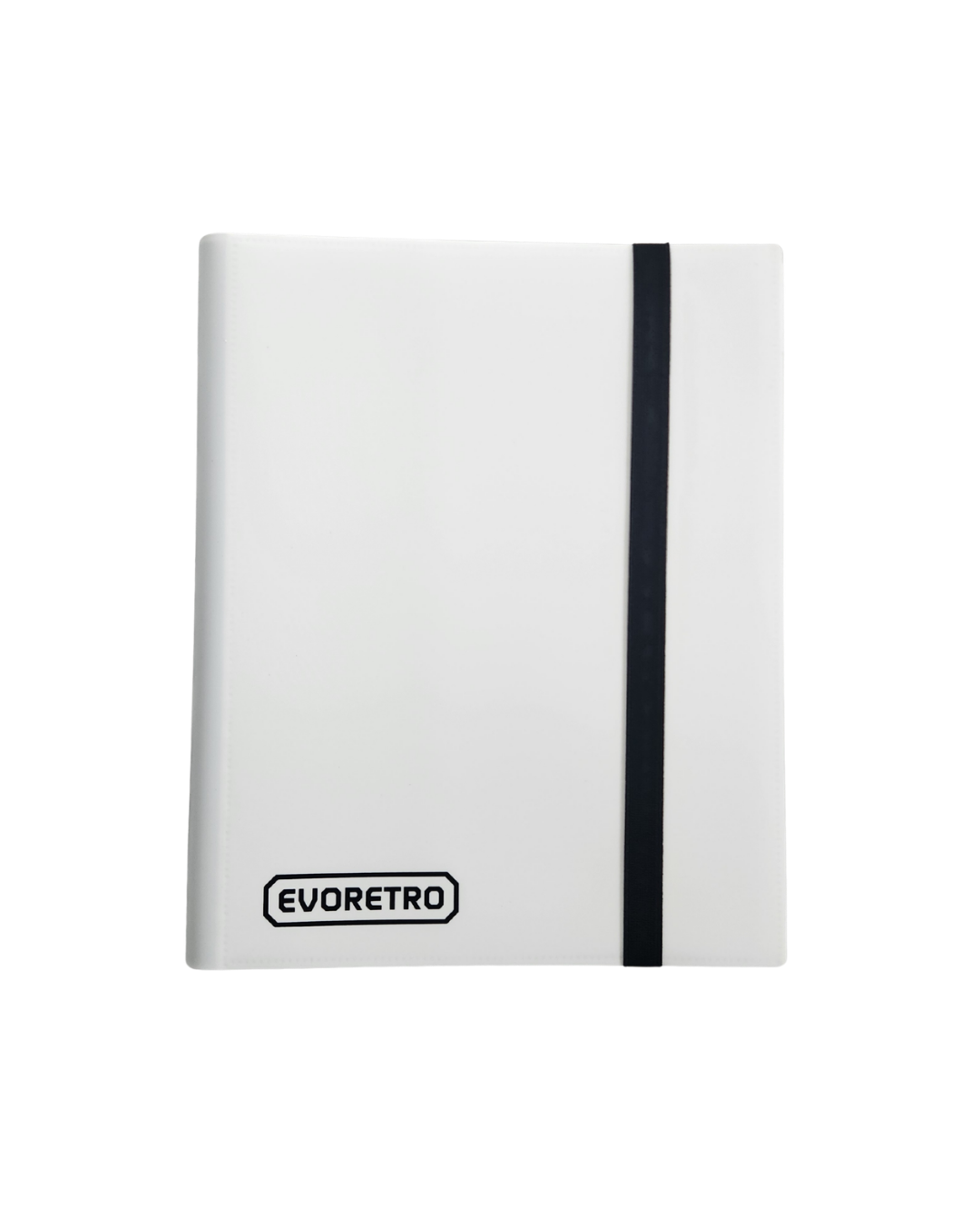EVORETRO 9 Pocket Card Flex Portfolio 360 Card Collector Folio Binder - White