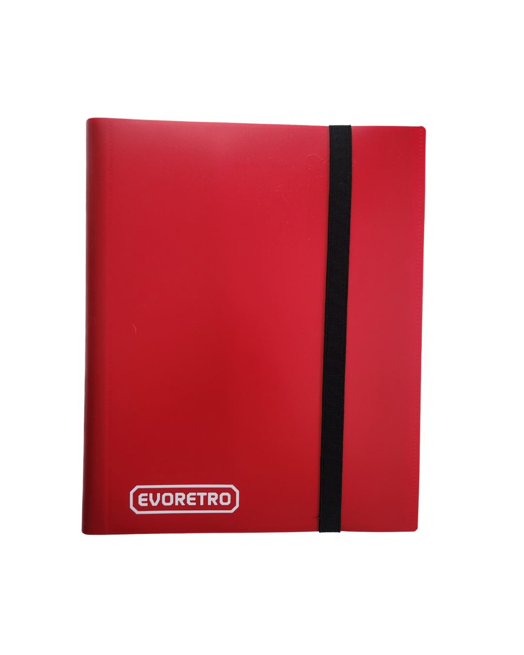 EVORETRO 9 Pocket Card Flex Portfolio | 360 Card Collector Folio Binder - Red