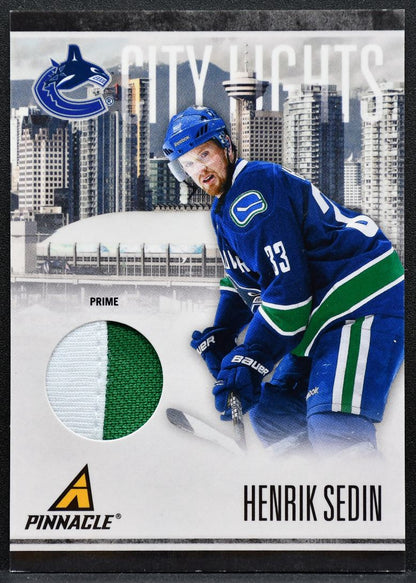 2010-11 Panini Pinnacle City Lights Materials Prime Sedin 25/25 Patch 6200