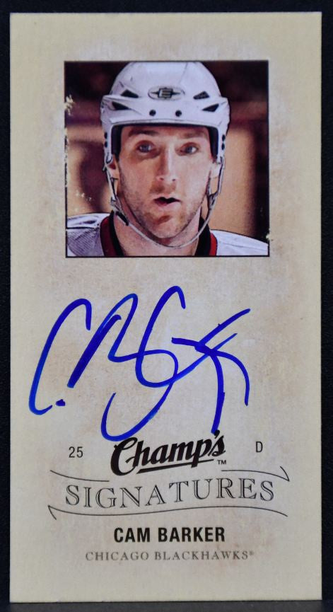 2009-10 Upper Deck Champ's Signatures Cam Barker CS-CB Auto 3467