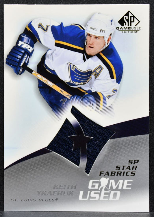2003-04 SP Game Used Star Fabrics Keith Tkachuk 112 St. Louis Blues Jersey 2303