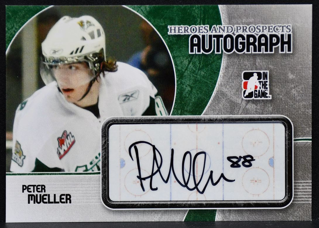 2007-08 In The Game Heroes and Prospects Auto Peter Mueller A-PMU Auto 7464