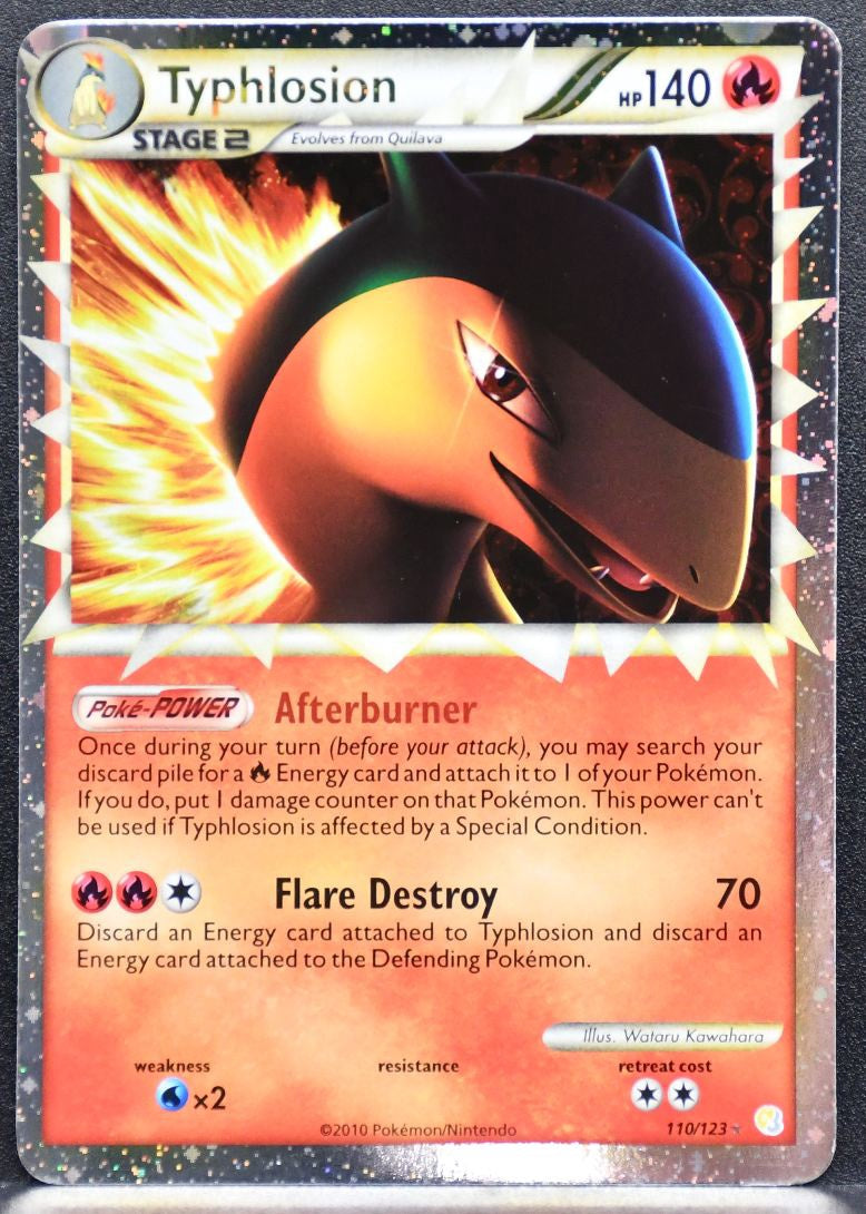 Pokémon Typhlosion HeartGold SoulSilver 110/123 HP English