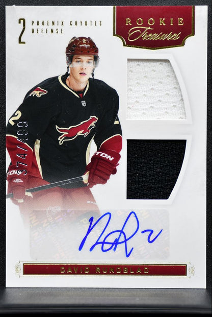 2011-12 Panini Rookie Anthology Treasures Jersey Rundblad RC Auto Jersey 3118