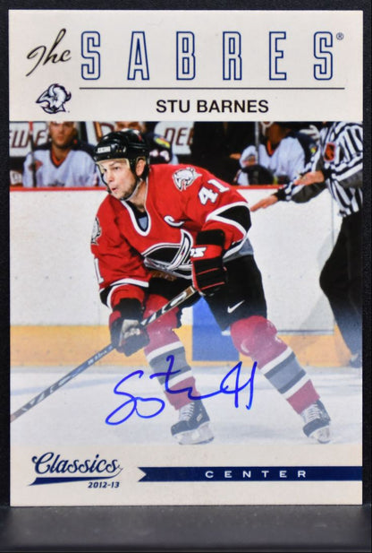 2012-13 Panini Classics Signatures Autographs Stu Barnes Auto 2714