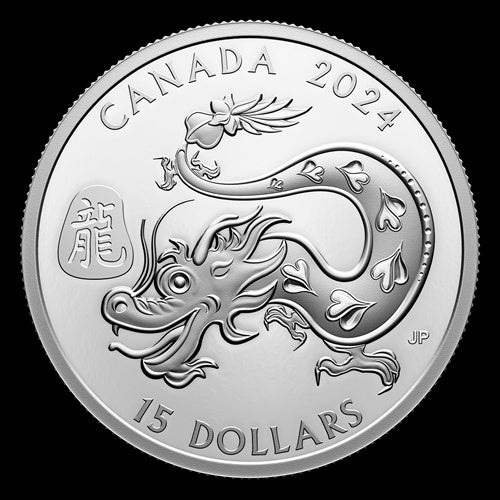 Lunar Year of the Dragon - 1 oz. Pure Silver Coin (208194)