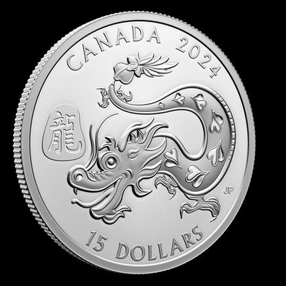 Lunar Year of the Dragon - 1 oz. Pure Silver Coin (208194)