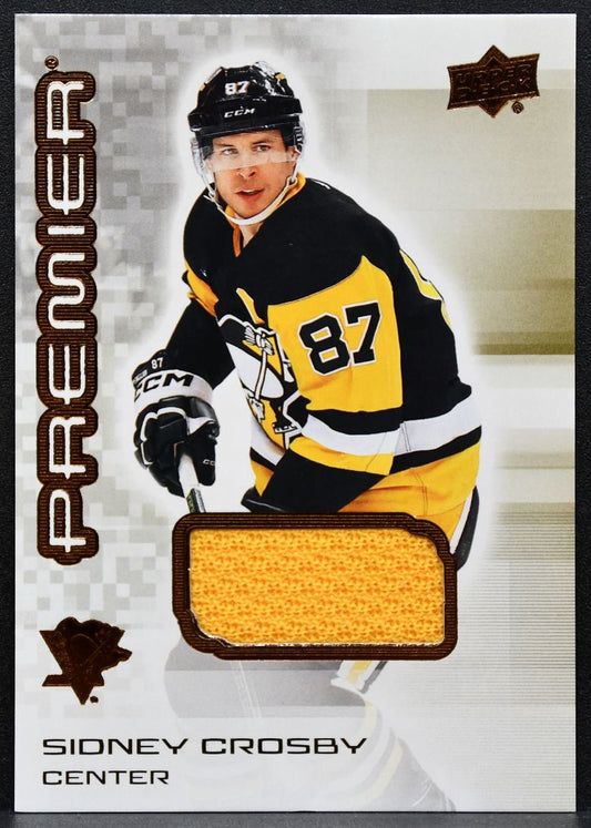 2024-25 Upper Deck Premier Bronze Jersey Sidney Crosby 87 Penguins Jersey 6302